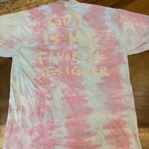 Melody Ehsani “God Is My Favorite Designer” Tie-Dye T-Shirt – Size M
